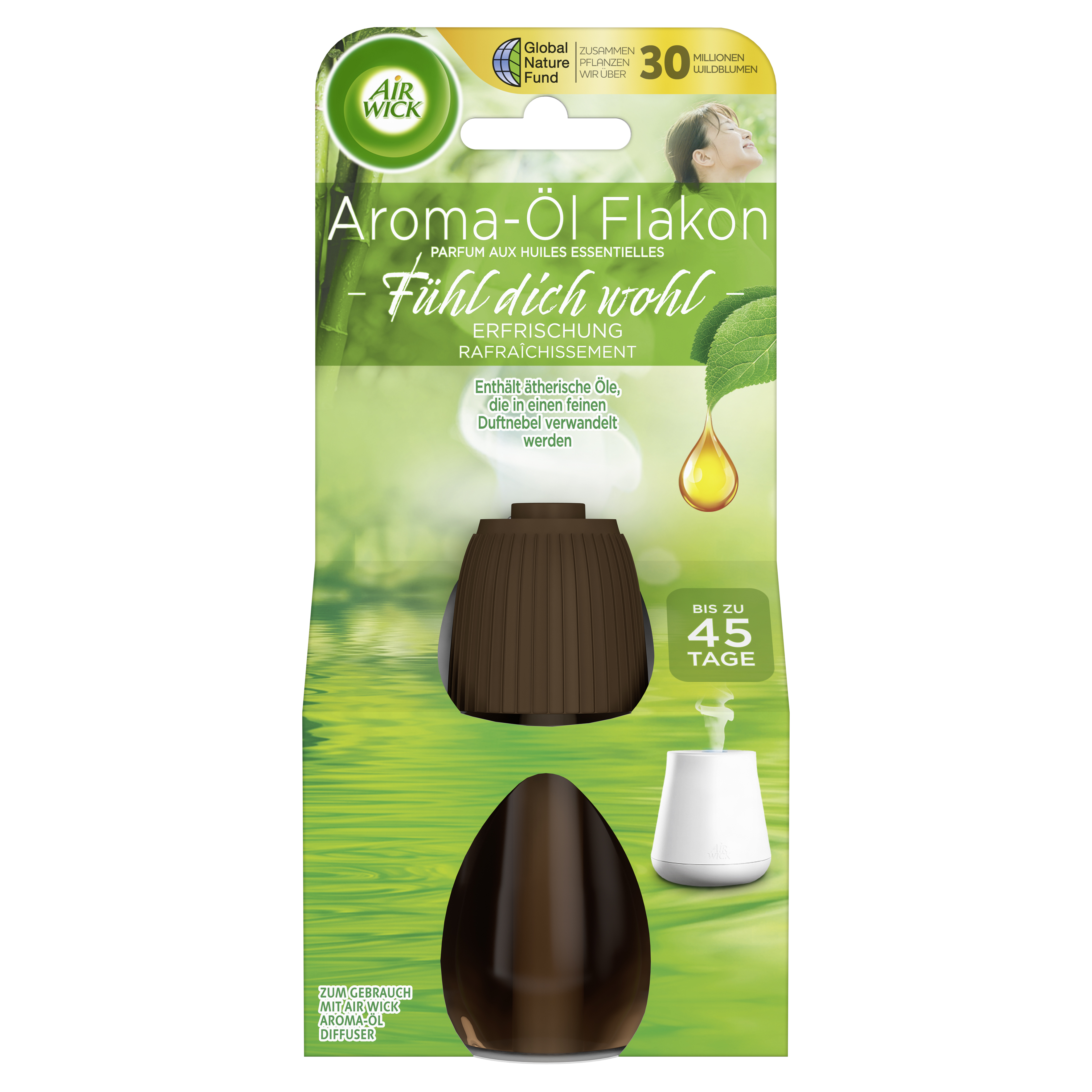 Air Wick Aroma-Öl Flakon Erfrischung